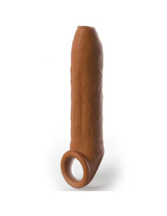 PIPEDREAMS - SLEEVE UNCUT 17,78 CM W STRAP CARAMEL 2