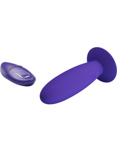PRETTY LOVE - JAUNIMO ANALINIS VIBRATORIUS SU NUOTOLINIO VALDYMO VALDYMU, VIOLETINIS 2