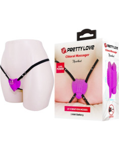 PRETTY LOVE - HEARTBEAT CLITORIS MASSAGER 10 VIBRATION MODES PURPLE 2
