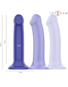 INTENSE - VICTORIA VIBRATORIUS SU SIURBTUKU, 10 VIBRAVIMŲ, TAMSI MĖLYNAS, NUOTOLINIO VALDYMO VALDYMAS 2
