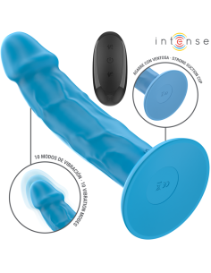 INTENSE - PHOEBE REALISTINIS VIBRATORIUS 10 VIBRAVIMŲ MĖLYNAS NUOTOLINIO VALDYMO VALDYMAS 2