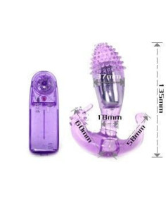 BAILE - LILAC VAGINAL AND ANAL STIMULATOR WITH VIBRATION 2