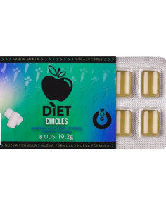 WUG DIET - SUGAR-FREE FUNCTIONAL MINT GUM BLISTER 8 PCS 2