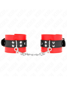KINK - WRIST RESTRAINTS RED WITH BLACK BELT ADJUSTABLE 17-28 CM X 6 CM 2