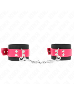 KINK - RIŠO ĮRAŠAI IŠ NAILONO, JUODI, SU ODOS DIRŽU, AVIEČIŲ RAUMENŲ SPALVOS, REGULIUOJAMI 19-29 CM X 5,1 CM 2