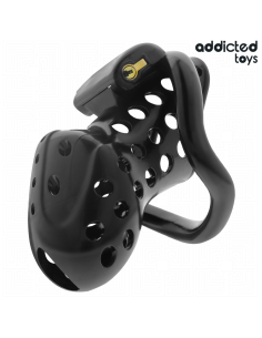 ADDICTED TOYS LOCKED - CHAINED HOLLOW PENIS CAGE 10.5 CM 2