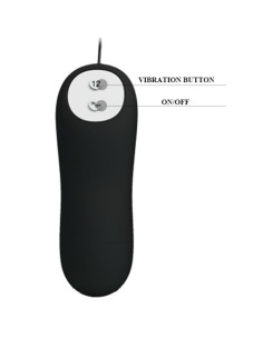 PRETTY LOVE - ANAL PLUG ANCHOR FORM SILICONE 12 VIBRATION MODES BLACK 2