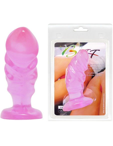 BAILE - UNISEX ANAL PLUG WITH PINK SUCTION CUP