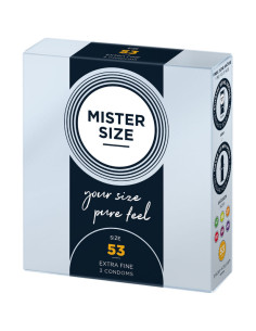 MISTER SIZE - PREZERVATYVŲ DYDIS M 53 MM (3 VIENETAI) 2