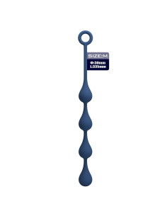MR PLAY - BLUE SILICONE ANAL BEADS SIZE M 33 CM 2