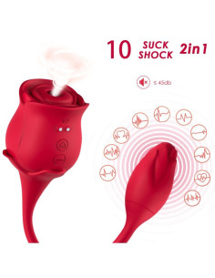ARMONY - PINK CLITORIS SUCKER and VIBRATOR 10 MODES RED 2