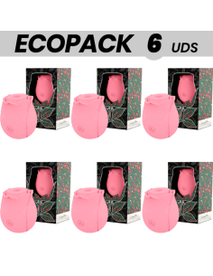 ECOPACK 6 VIENETAI - MIA ROSE KLITORIO SUCTION WAVES RIBOTAS LEIDIMAS - ROŽINIS