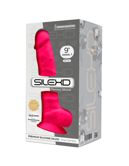 SILEXD - 1 MODELIO REALISTINIS PREMIUM SILEXPAN SILICONE FUCHSIA 23 CM