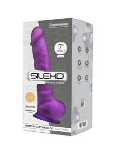 SILEXD - MODEL 1 REALISTIC PENIS PREMIUM SILEXPAN SILICONE VIOLET 17.5 CM 2