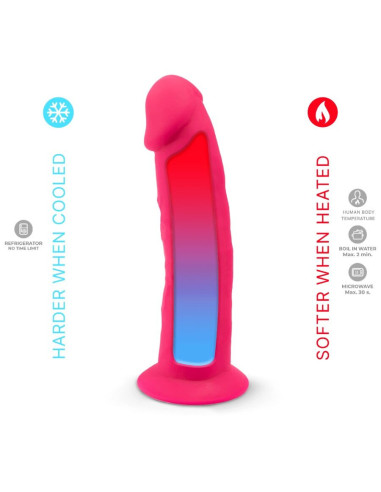 SILEXD - 2 MODELIO REALISTINIS PREMIUM SILEXPAN SILICONE FUCHSIA 19,2 CM
