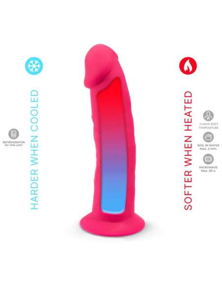 SILEXD - 2 MODELIO REALISTINIS PREMIUM SILEXPAN SILICONE FUCHSIA 19,2 CM