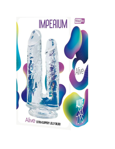 ALIVE - IMPERIUM DOUBLE REALISTIC PENIS TRANSPARENT 12-14 CM