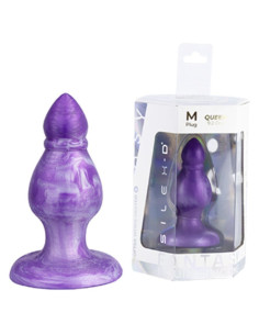 SILEXD - QUEEN ANAL PLUG FANTASY LIQUID SILICONE THERMOREACTIVE PURPLE 9.2 CM 2