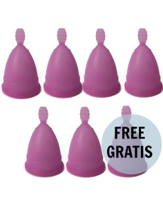 NINA KIKÍ - MENSTRUACINĖ TAURELĖ VIOLETINĖ S DYDŽIO 6 1 NEMOKAMAI