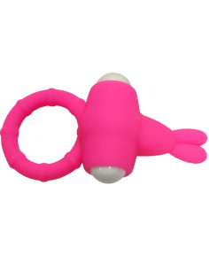 ARMONY - MS BUNNY VIBRACINIS ŽIEDAS SILIKONINIS ROŽINIS 2