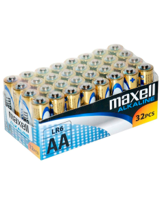 MAXELL - BATTERY ALCALINA AA LR6 PACK32 UDS