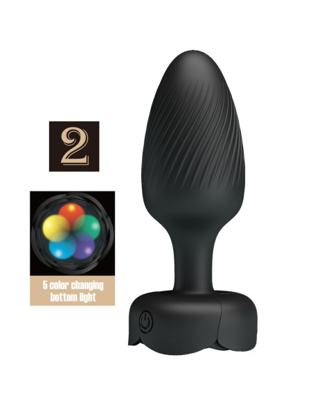 PRETTY LOVE - VARIAN analinis kaištis su LED lempute, juodas, 10,8 cm