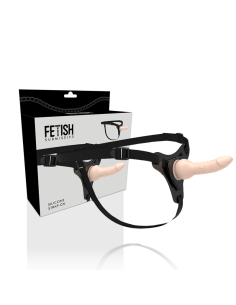 FETISH SUBMISSIVE HARNESS - FLESH REALISTIC SILICONE 16 CM 2