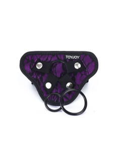GET REAL - STRAP-ON LACE HARNESS PURPLE 2
