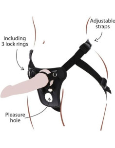 GET REAL - STRAP-ON PLEASUREN HARSEN BLACK
