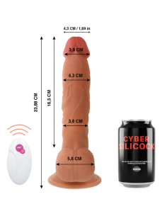 CYBER SILICOCK - NUOTOLINIO VALDYMO PULTAS REALISTIŠKAS MR JOHN 23,88 CM -O- 4,3 CM 2