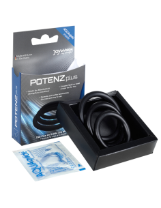 JOYDIVISION POTENZDUO - PLUS 3 BLACK RINGS SET - S, M, L 2