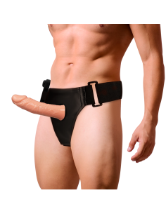 HARNESS ATTRACTION - RNES TUŠČIAVUČIAS BENNY SU VIBRUOTU 15 CM -O- 4,5 CM
