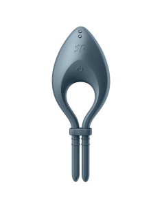SATISFYER - BULLSEYE RING VIBRATOR APP GREY 2