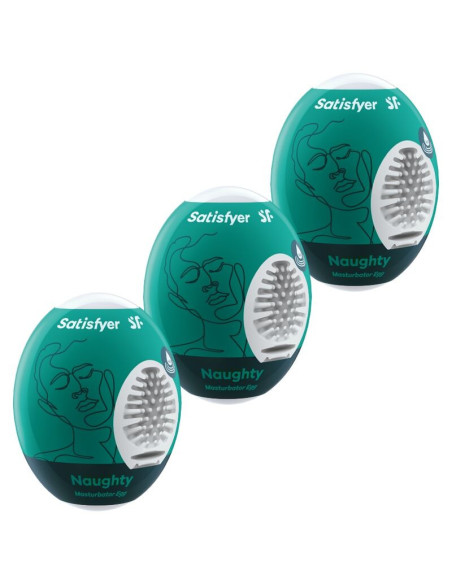 SATISFYER - 3 masturbatoriaus kiaušiniai, išdykę