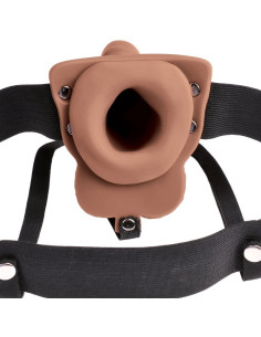 FETISH FANTASY SERIES - ADJUSTABLE HARNESS REALISTIC PENIS WITH RECHARGEABLE TESTICLES AND VIBRATOR 15 CM 2