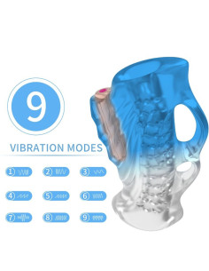 ARMONY - MASTURBATOR FINGER and VIBRATOR BLUE GRADIENT