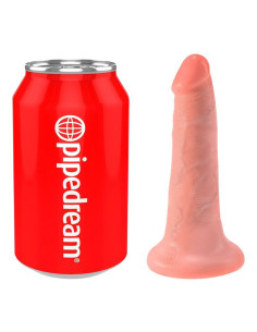 KING COCK - Dildo su kamuoliukais, 14 cm, minkštas