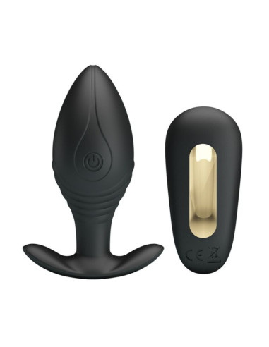 PRETTY LOVE - REGINA ANAL PLUG RECHARGEABLE VIBRATOR BLACK