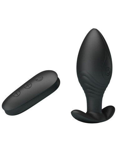 PRETTY LOVE - REGINA ANAL PLUG RECHARGEABLE VIBRATOR BLACK