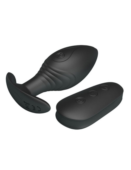 PRETTY LOVE - REGINA ANAL PLUG RECHARGEABLE VIBRATOR BLACK