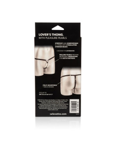 CALEXOTICS - LOVERS THONG W. PLEASURE PEARLS 2