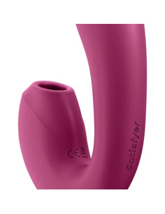 SATISFYER - SUNRAY STIMULATOR AND VIBRATOR APP RED 2
