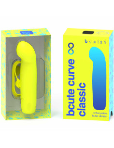 B SWISH - BCUTE CURVE INFINITE CLASSIC įkraunamas silikoninis vibratorius, geltonas 2