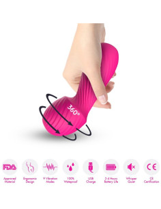ARMONY - DAZZLE MASSAGER and VIBRATOR SMALL FUCHSIA 2