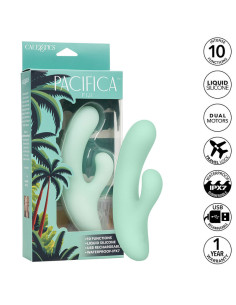 CALEXOTICS - PACIFICA FIJI VIBRATORIUS IR G TAŠKO STIMULIATORIUS 10 VIBRACIJOS AQUA 2