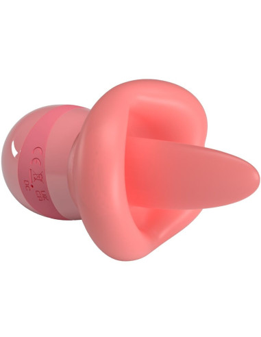 PRETTY LOVE - KYLEE LIEŽUVIO KLITORIAUS STIMULIACINIS AKIS, 10 VIBRACIJOS, NUDE PINK