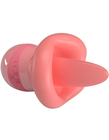 PRETTY LOVE - KYLEE LIEŽUVIO KLITORIAUS STIMULIACINIS AKIS, 10 VIBRACIJOS, NUDE PINK