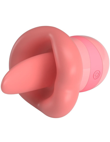 PRETTY LOVE - KYLEE LIEŽUVIO KLITORIAUS STIMULIACINIS AKIS, 10 VIBRACIJOS, NUDE PINK