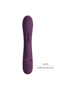 PRETTY LOVE - ROCCO RECHARGEABLE RABBIT VIBRATOR 10 FUNCTIONS PURPLE 2