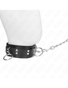 KINK - 3 RING SLAVERY NECKLACE WITH STRAP 80 CM 53 X 5 CM 2